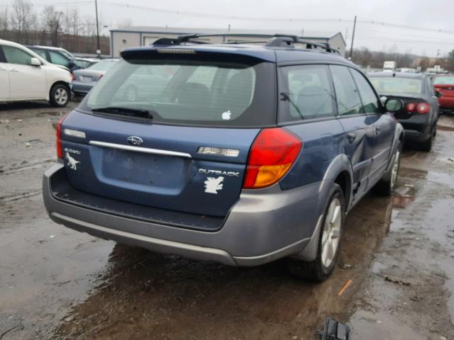 4S4BP61C767341214 - 2006 SUBARU LEGACY OUT BLUE photo 4