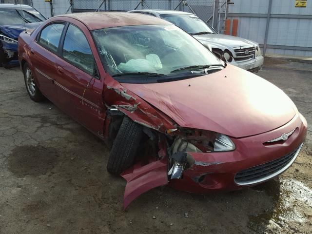 1C3EL56U41N641603 - 2001 CHRYSLER SEBRING LX BURGUNDY photo 1