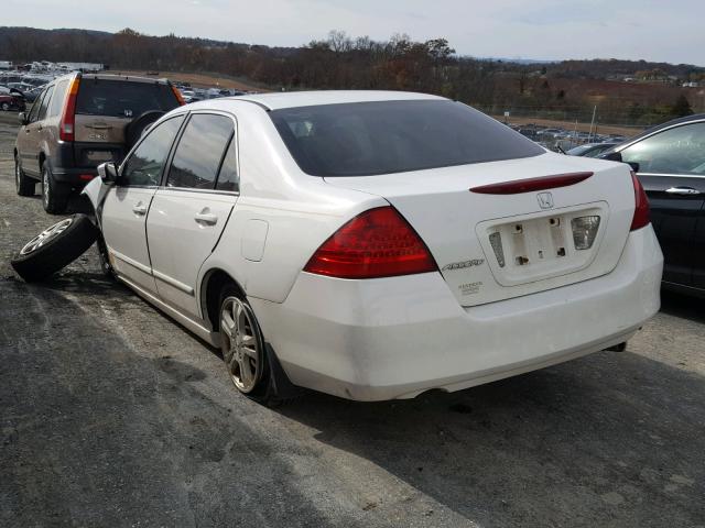 1HGCM56366A018345 - 2006 HONDA ACCORD SE WHITE photo 3