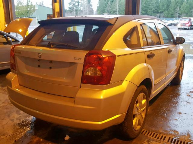 1B3HB48B57D242412 - 2007 DODGE CALIBER SX SILVER photo 4