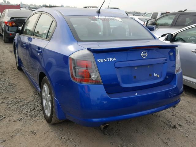 3N1AB6AP4BL682693 - 2011 NISSAN SENTRA 2.0 BLUE photo 3