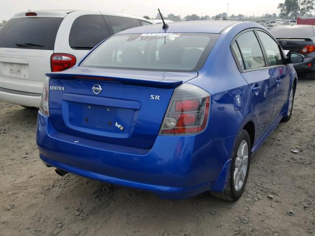 3N1AB6AP4BL682693 - 2011 NISSAN SENTRA 2.0 BLUE photo 4