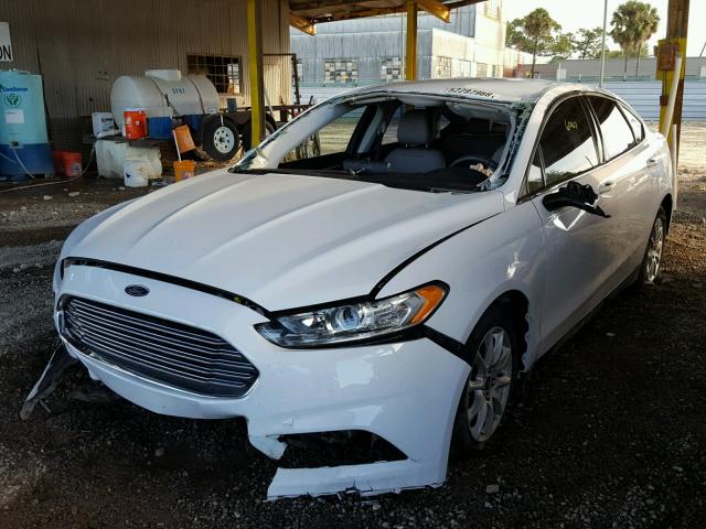 3FA6P0G74GR121395 - 2016 FORD FUSION S WHITE photo 2