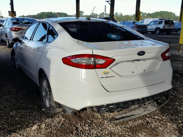 3FA6P0G74GR121395 - 2016 FORD FUSION S WHITE photo 3