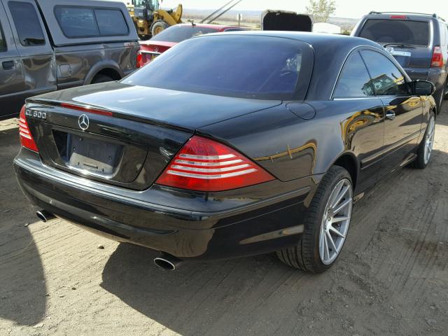 WDBPJ76J24A040129 - 2004 MERCEDES-BENZ CL 600 BLACK photo 4