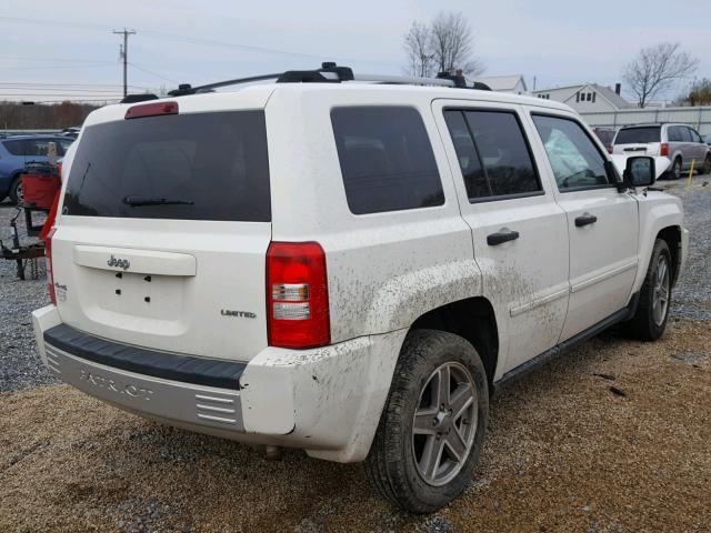 1J8FF48W77D394259 - 2007 JEEP PATRIOT LI WHITE photo 4