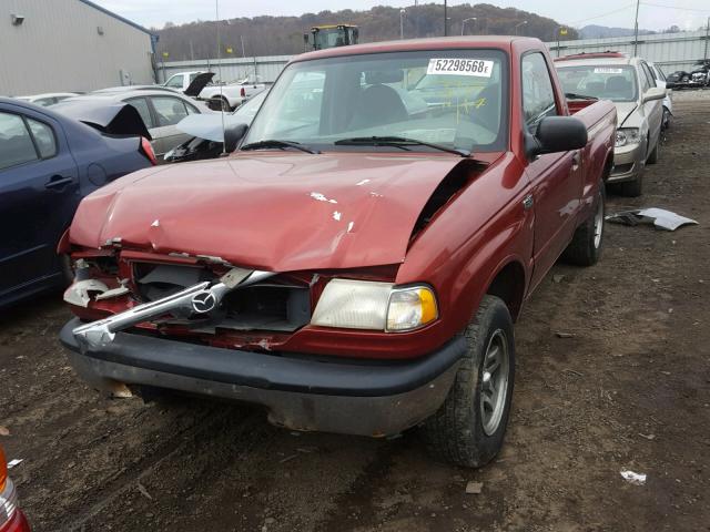 4F4YR12C5YTM34129 - 2000 MAZDA B2500 RED photo 2