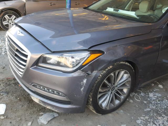 KMHGN4JE1GU116825 - 2016 HYUNDAI GENESIS 3. GRAY photo 10