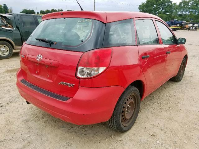 2T1KR32EX5C347891 - 2005 TOYOTA COROLLA MA RED photo 4