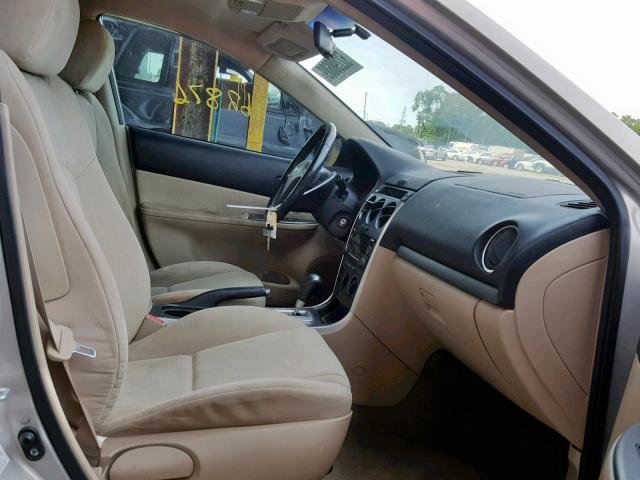 1YVHP80C775M56267 - 2007 MAZDA 6 I BEIGE photo 5