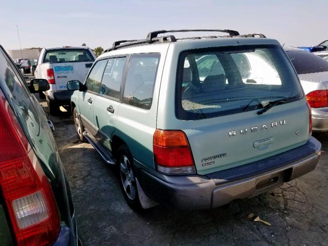 JF1SF6559XH702446 - 1999 SUBARU FORESTER S GREEN photo 3