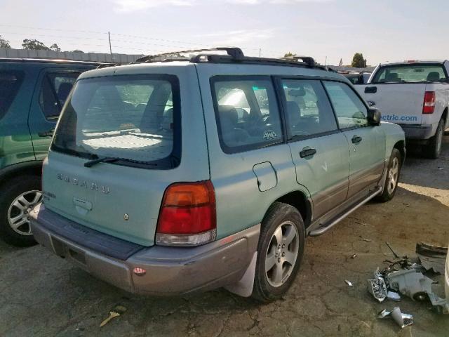 JF1SF6559XH702446 - 1999 SUBARU FORESTER S GREEN photo 4