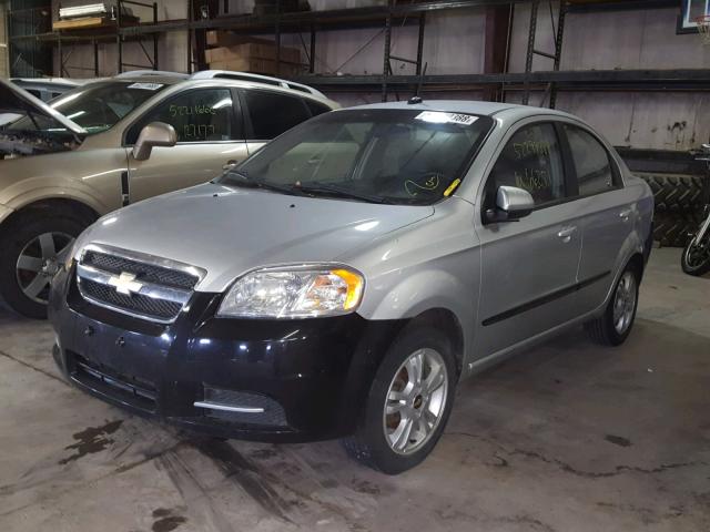 KL1TD5DE8BB143605 - 2011 CHEVROLET AVEO LS SILVER photo 2