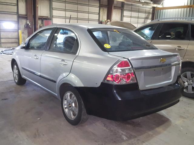 KL1TD5DE8BB143605 - 2011 CHEVROLET AVEO LS SILVER photo 3