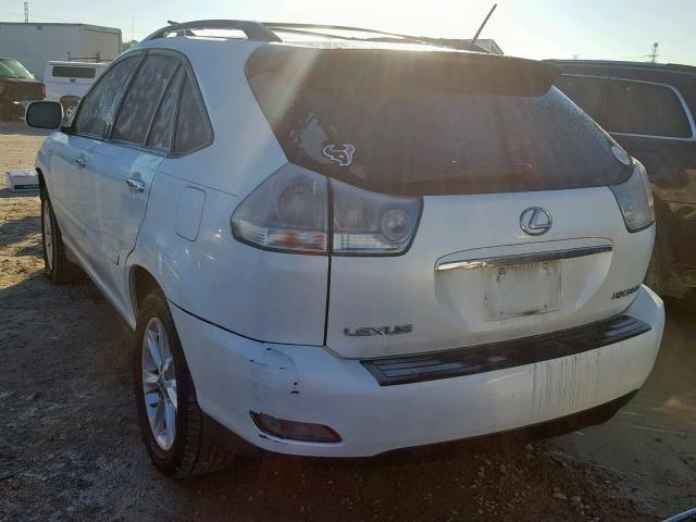 2T2GK31U99C080649 - 2009 LEXUS RX 350 WHITE photo 3