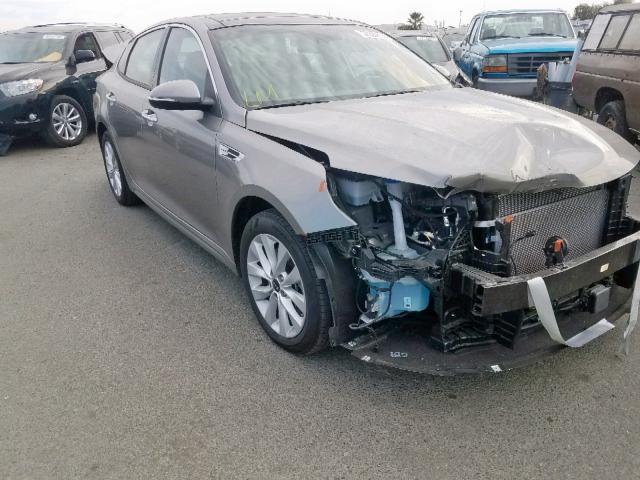 5XXGU4L38JG240106 - 2018 KIA OPTIMA EX GRAY photo 1