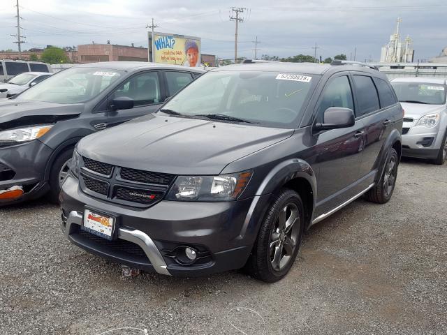 3C4PDCGG4FT650694 - 2015 DODGE JOURNEY CR GRAY photo 2