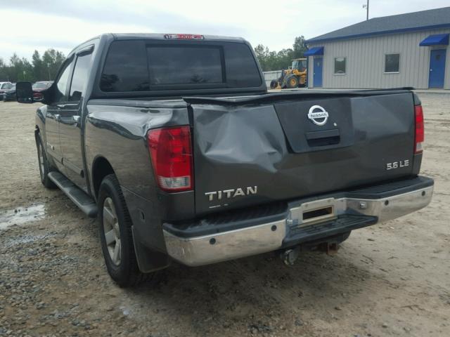 1N6BA07AX5N519522 - 2005 NISSAN TITAN XE GRAY photo 3