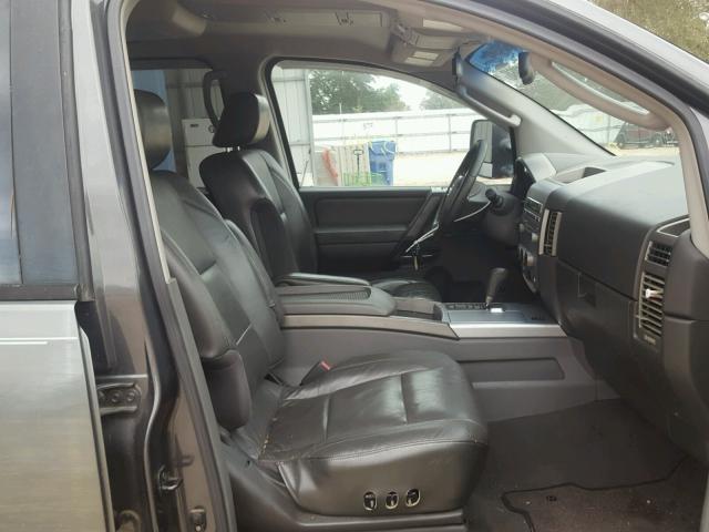 1N6BA07AX5N519522 - 2005 NISSAN TITAN XE GRAY photo 5