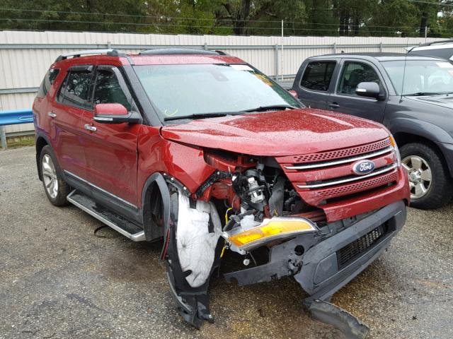 1FM5K7F92DGC67891 - 2013 FORD EXPLORER L RED photo 1