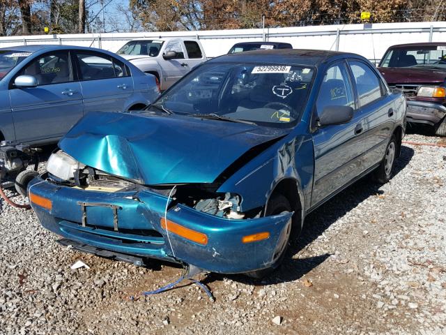 JM1BB1416T0324795 - 1996 MAZDA PROTEGE DX GREEN photo 2