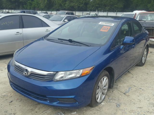 2HGFB2F90CH544098 - 2012 HONDA CIVIC EXL BLUE photo 2