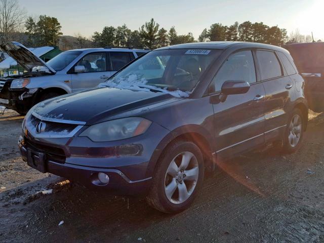 5J8TB18547A015037 - 2007 ACURA RDX TECHNO GRAY photo 2