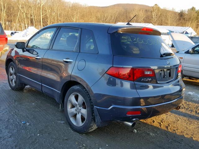 5J8TB18547A015037 - 2007 ACURA RDX TECHNO GRAY photo 3