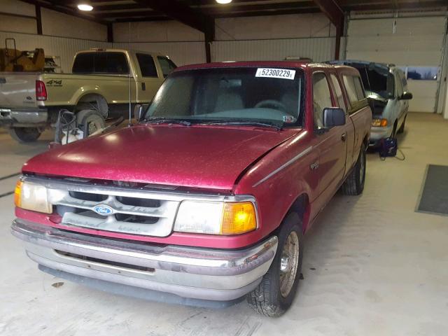 1FTCR14A8SPA74269 - 1995 FORD RANGER SUP RED photo 2