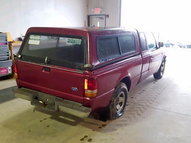 1FTCR14A8SPA74269 - 1995 FORD RANGER SUP RED photo 4