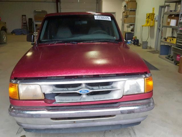 1FTCR14A8SPA74269 - 1995 FORD RANGER SUP RED photo 9