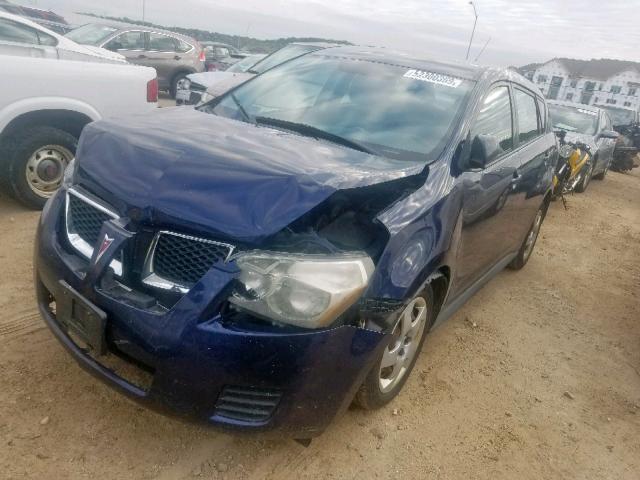 5Y2SP67899Z473018 - 2009 PONTIAC VIBE BLUE photo 2