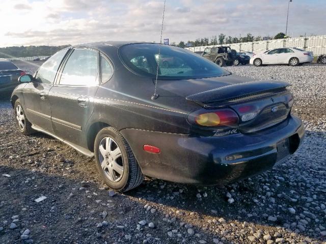 1FALP52U8TA281300 - 1996 FORD TAURUS GL BLACK photo 3