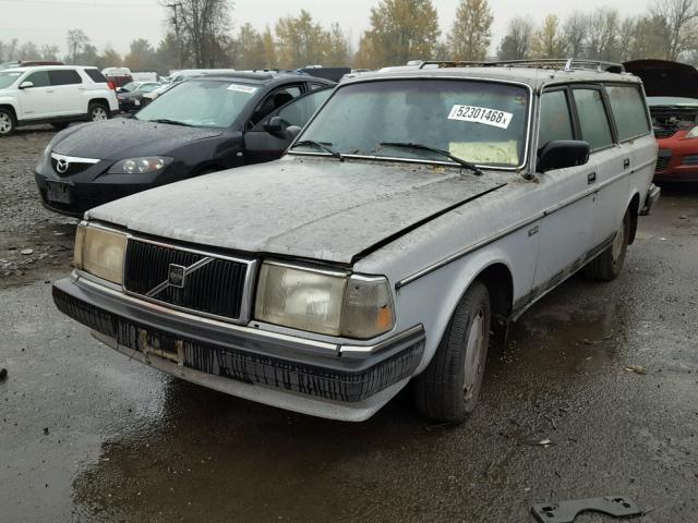 YV1AX8858K1821191 - 1989 VOLVO 245 DL GRAY photo 2