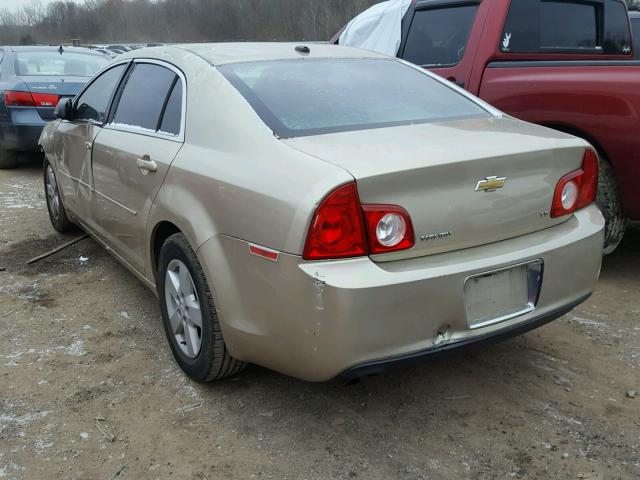 1G1ZG57B48F191334 - 2008 CHEVROLET MALIBU LS თაფლისფერი ფოტო 3
