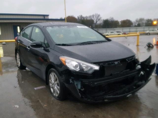 KNAFX4A82E5056501 - 2014 KIA FORTE EX BLACK photo 1