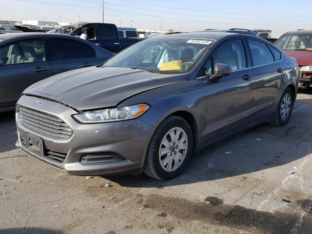 3FA6P0G76DR311792 - 2013 FORD FUSION S CHARCOAL photo 2