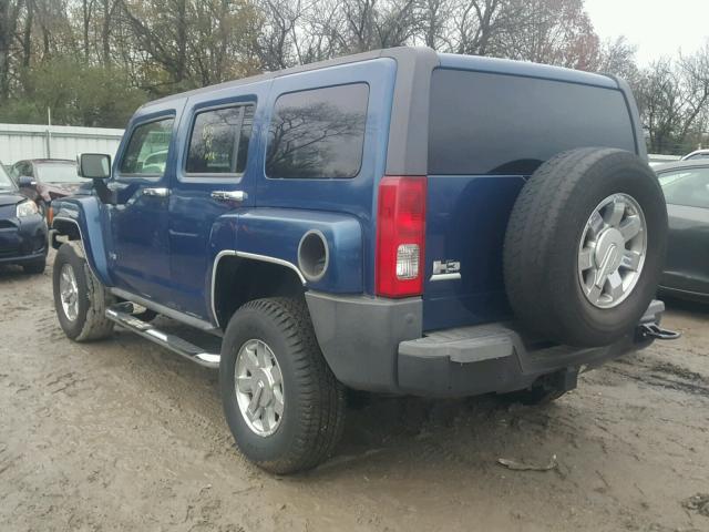 5GTDN136368316939 - 2006 HUMMER H3 BLUE photo 3