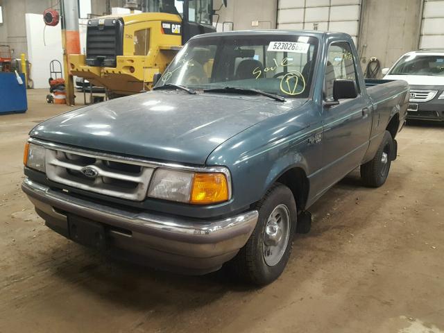 1FTCR10A7VPB23231 - 1997 FORD RANGER GREEN photo 2