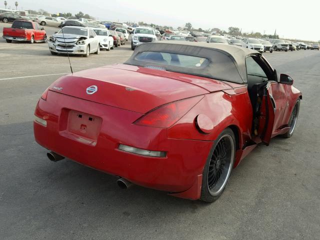 JN1AZ36A24T016302 - 2004 NISSAN 350Z ROADS RED photo 4