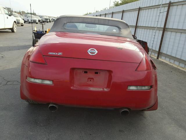 JN1AZ36A24T016302 - 2004 NISSAN 350Z ROADS RED photo 6