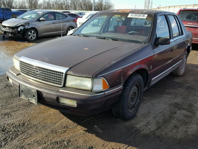 1P3XA5637LF778114 - 1990 PLYMOUTH ACCLAIM LE BROWN photo 2