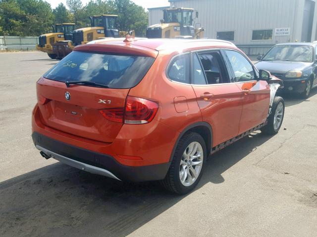 WBAVL1C54FVY35196 - 2015 BMW X1 XDRIVE2 ORANGE photo 4