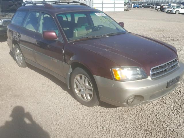 4S3BH806617643448 - 2001 SUBARU LEGACY OUT MAROON photo 1