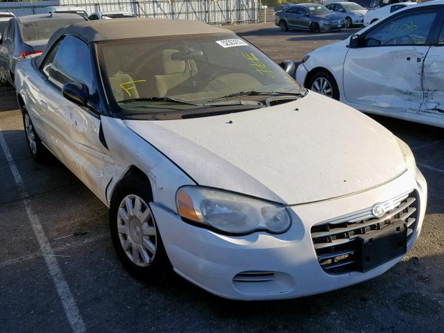 1C3EL45X04N344953 - 2004 CHRYSLER SEBRING LX WHITE photo 1