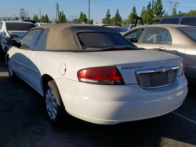 1C3EL45X04N344953 - 2004 CHRYSLER SEBRING LX WHITE photo 3