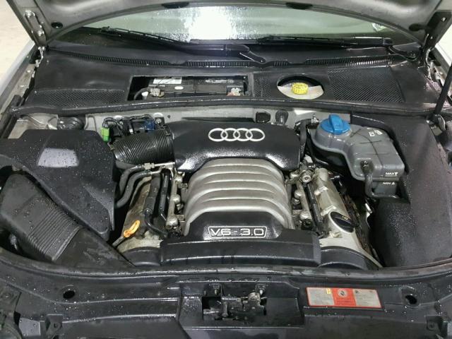 WAULT64B43N052349 - 2003 AUDI A6 3.0 QUA SILVER photo 7