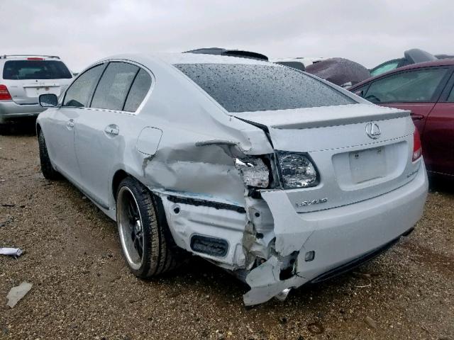 JTHBH96SX65012651 - 2006 LEXUS GS 300 WHITE photo 3