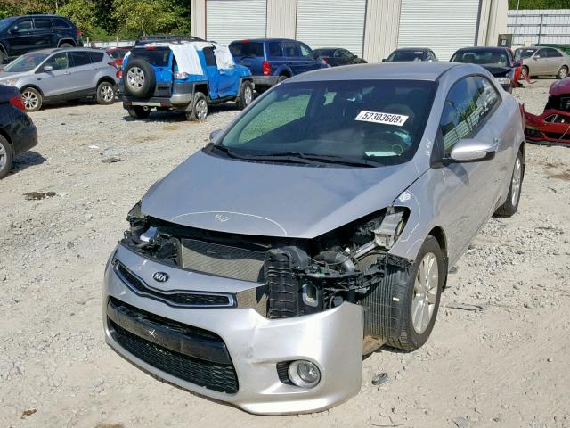 KNAFX6A87E5249951 - 2014 KIA FORTE EX WHITE photo 2