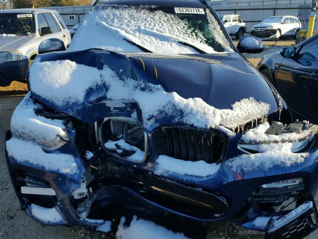 5UXTS3C50J0Y94470 - 2018 BMW X3 XDRIVE3 BLUE photo 7